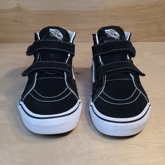 Vans Sk8-Mid Reissue V Black And True White Sneakers - Picture 3 of 9